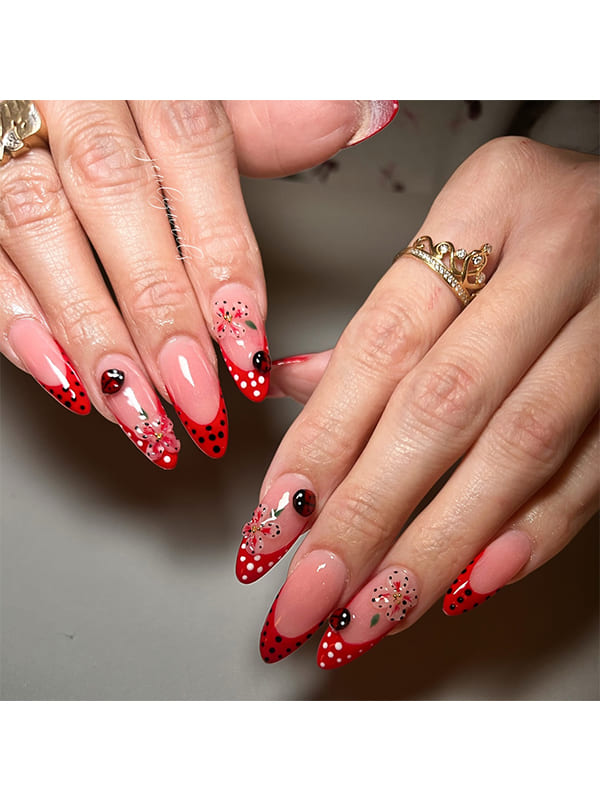 Cherry Blossom Inspired Spring Nail Design