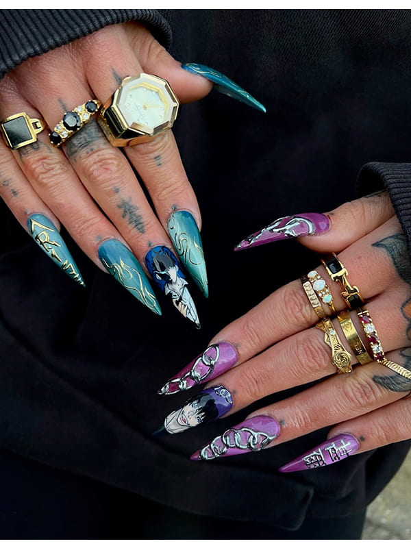 Metallic Gradient for Summer Glow