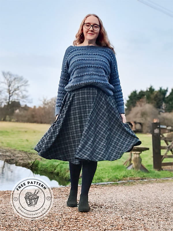 bead stitch crochet sweater pattern for women