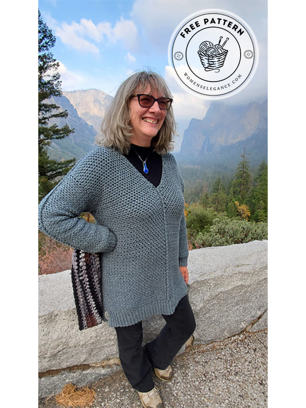 bracelet sleeve crochet sweater pattern