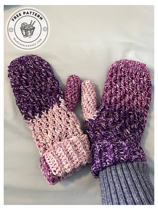 country crochet mittens pattern