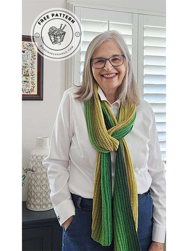 cozy simple crochet scarf pattern