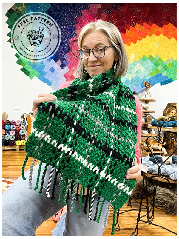 crochet blanket scarf pattern