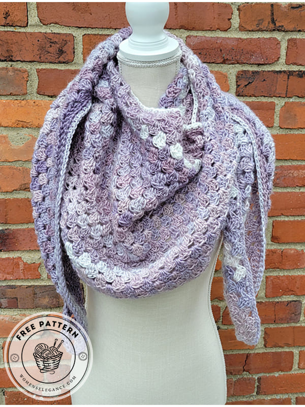crochet granny shawl pattern