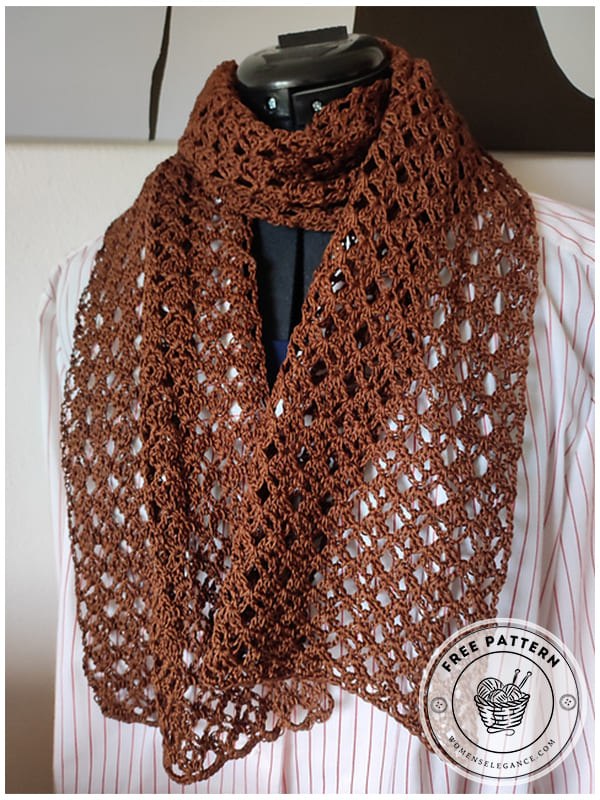 crochet lace scarf pattern