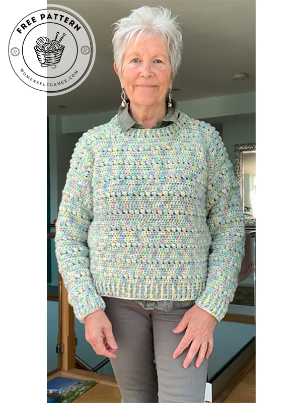 cute oversized crochet sweater pattern