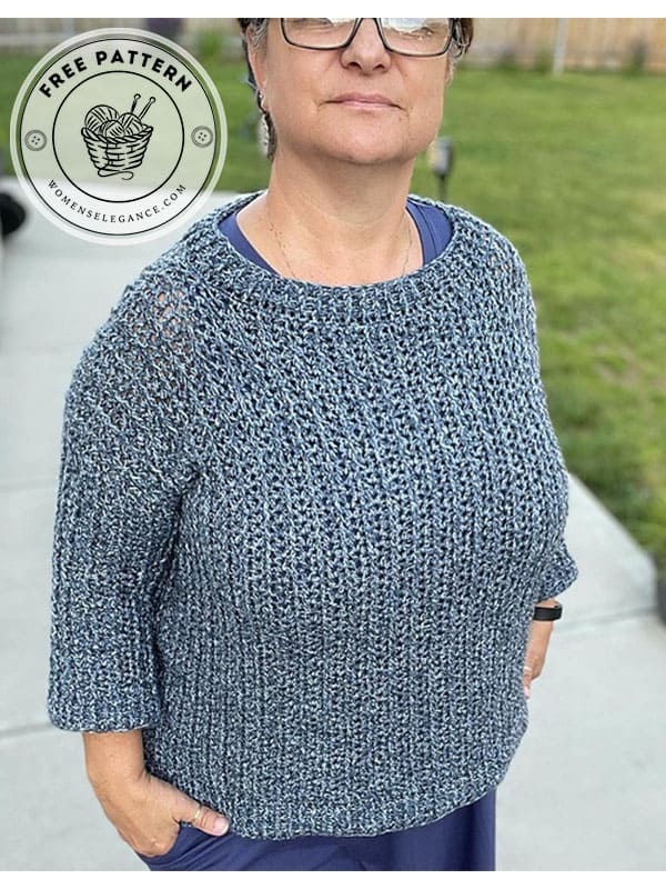 oversized easy crochet sweater pattern