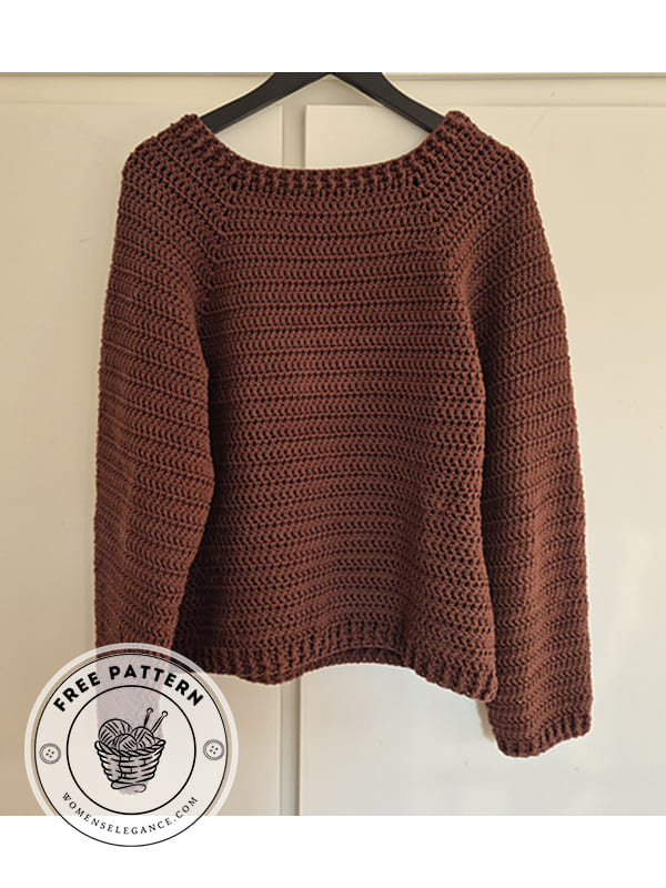 raglan sleeve crochet sweater pattern