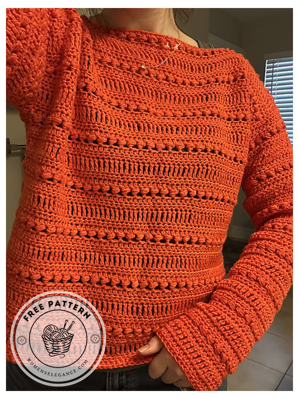 spring crochet sweater pattern