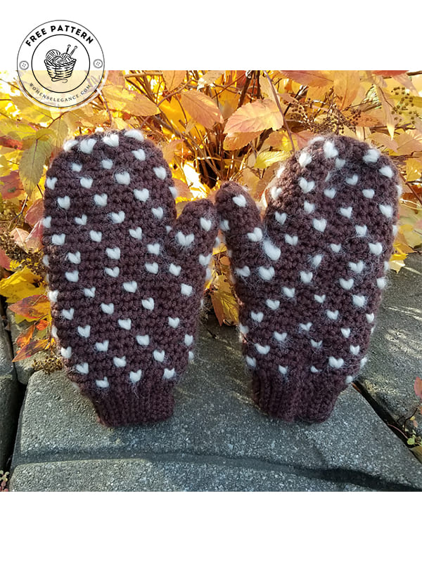 thrummed crochet mittens free pattern