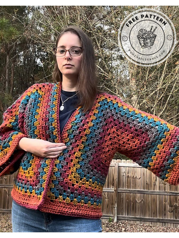 Beginner-Friendly Free Crochet Cardigan Patterns