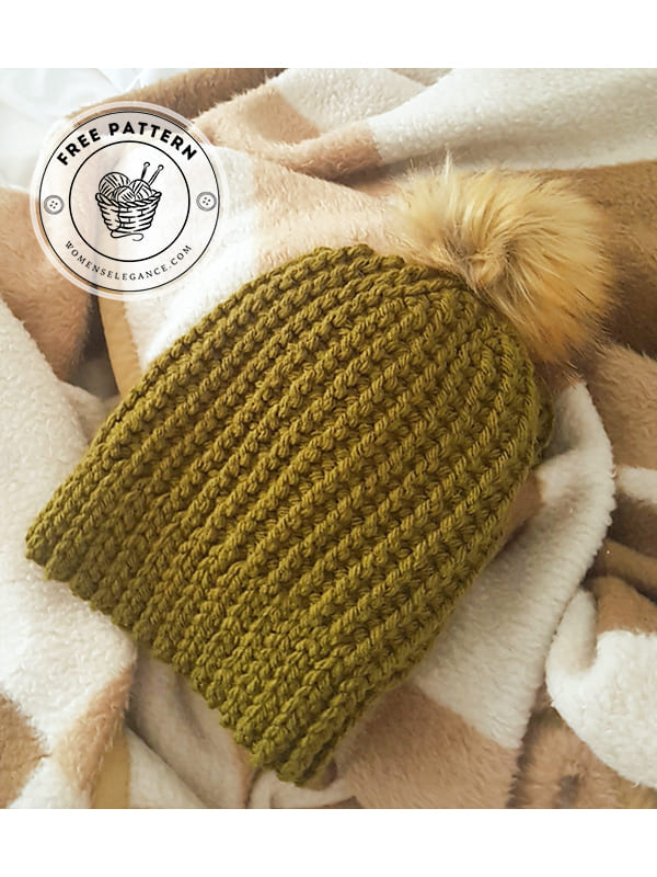 adult and baby crochet ribbed beanie pattern