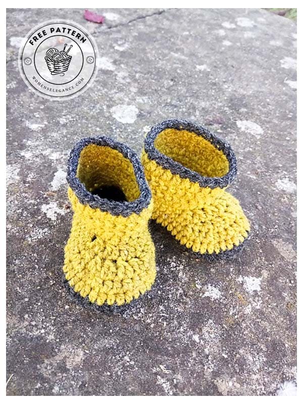 crochet baby rain boots