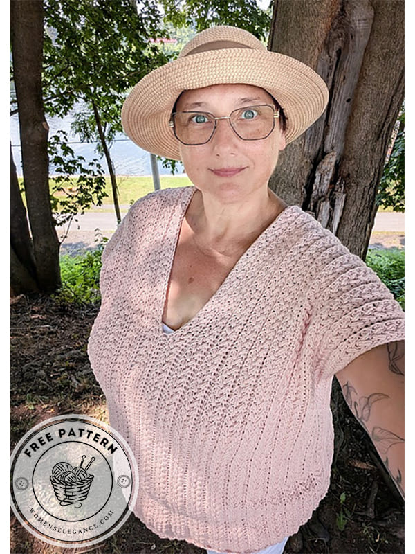crochet braided summer top pattern