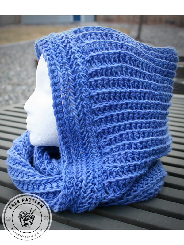 crochet hooded scarf pattern