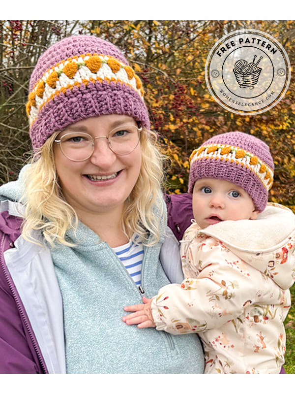 crochet pumpkin hat pattern - newborn and adult sizes