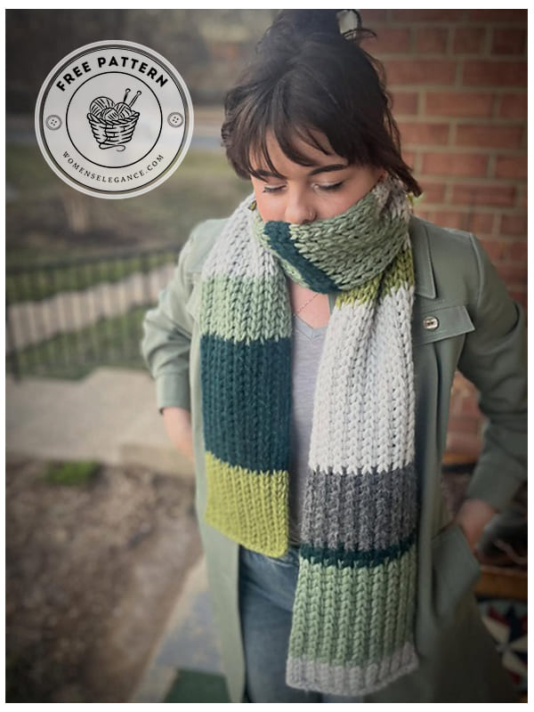 crochet ridge scarf pattern