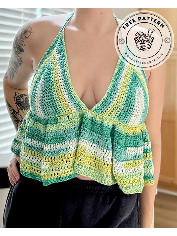 crochet ruffle tank top pattern