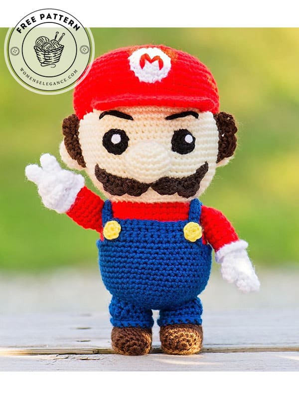 crochet super mario doll amigurumi pattern