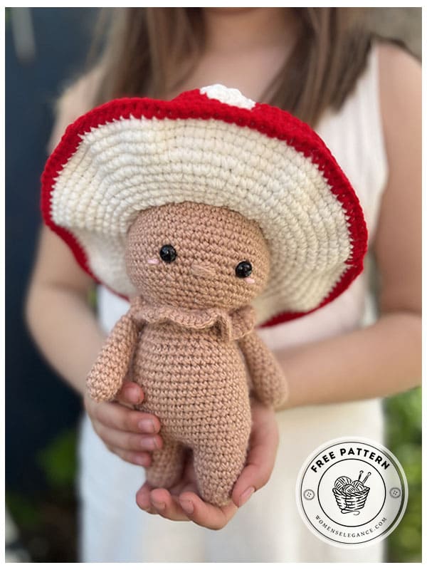 easy crochet mushroom doll pattern