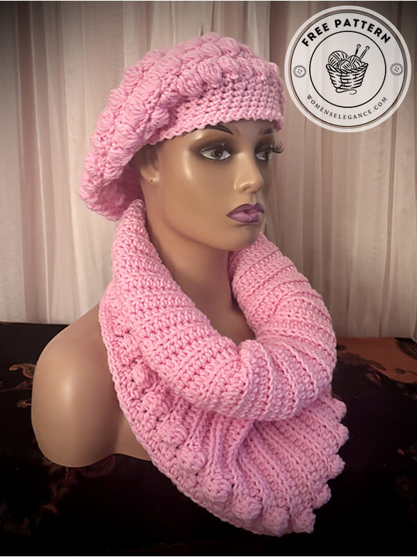 elegant ribbed crochet cowl pattern