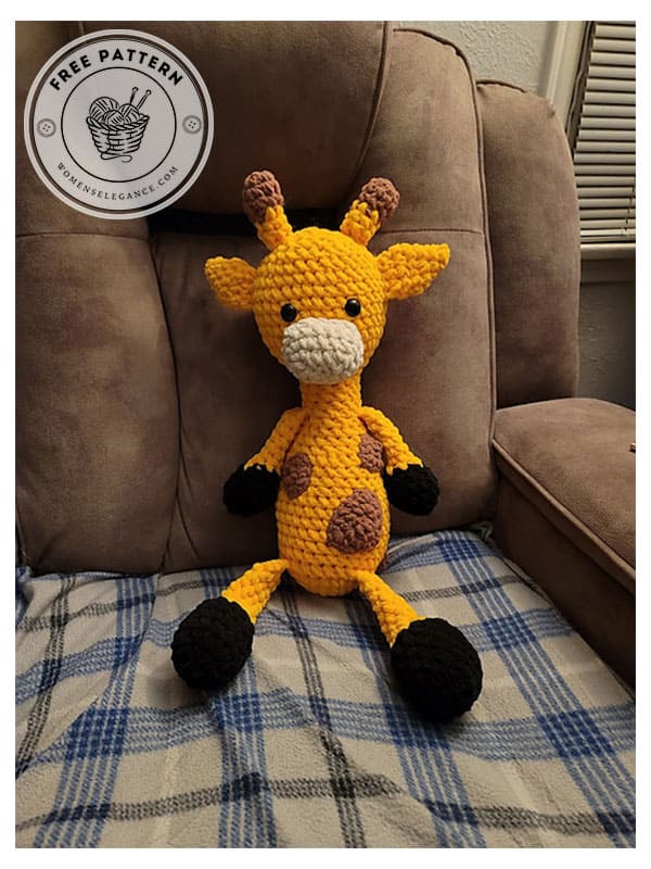 flip flop easy crochet giraffe amigurumi pattern
