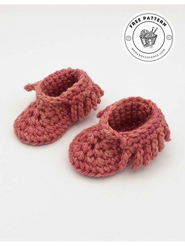 little crochet baby moccasins free pattern