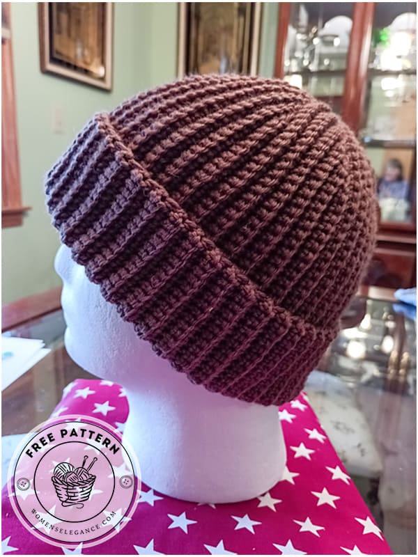 men's classic beanie crochet pattern