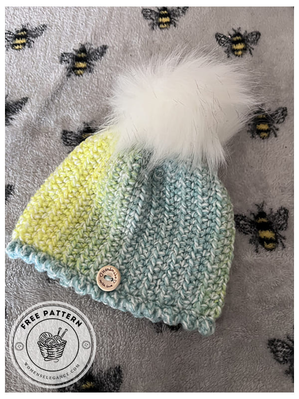 newborn crochet baby hat free pattern