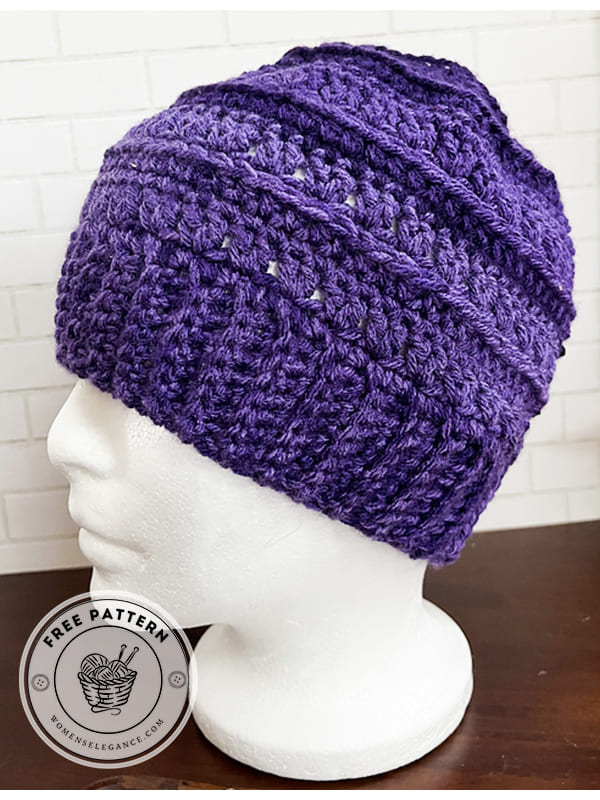 ombre fade crochet hat pattern