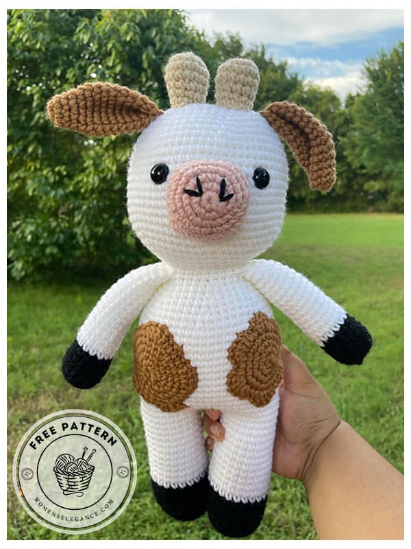 quick and easy crochet cow pattern