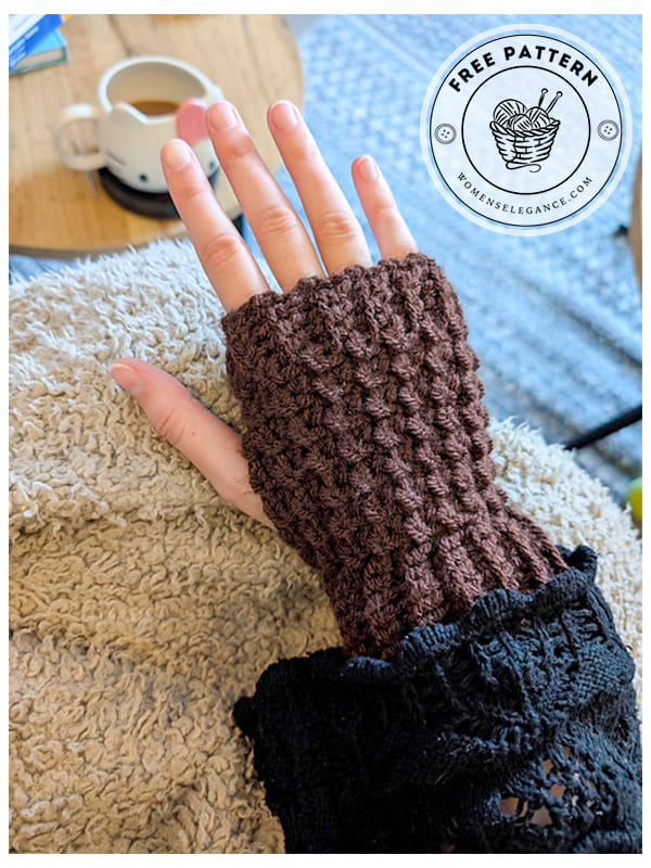 quick and easy crochet fingerless gloves pattern