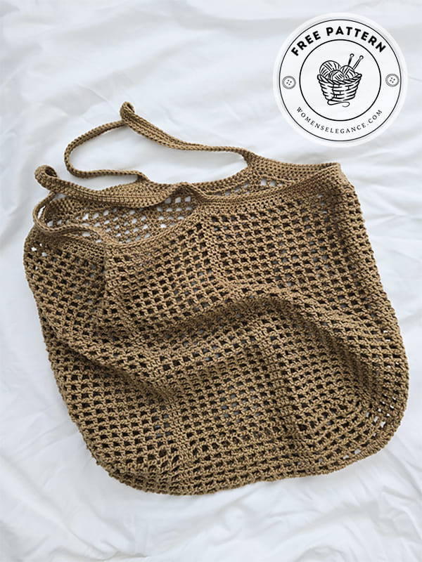 quick and easy mesh crochet beach bag pattern