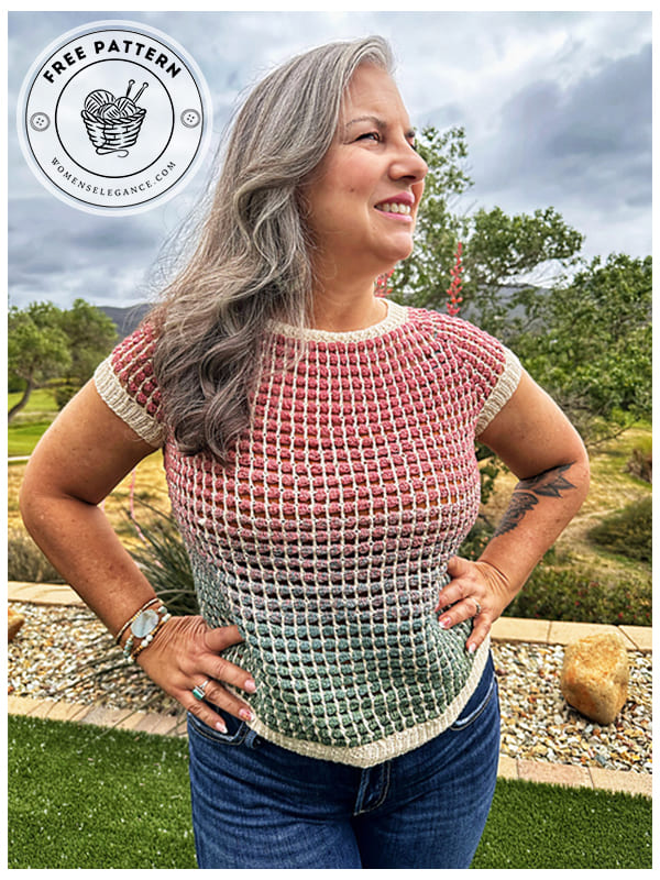 raglan sleeve crochet top pattern