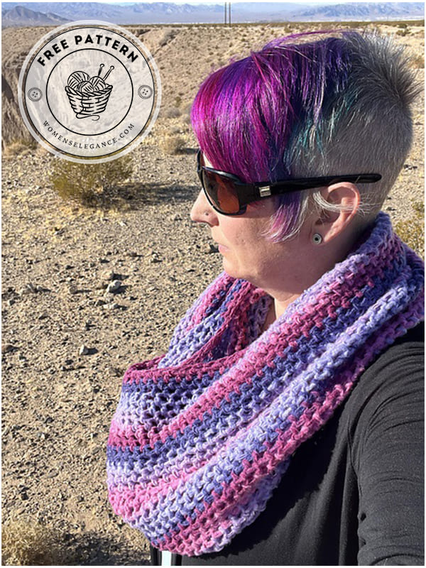 simple crochet infinity scarf pattern