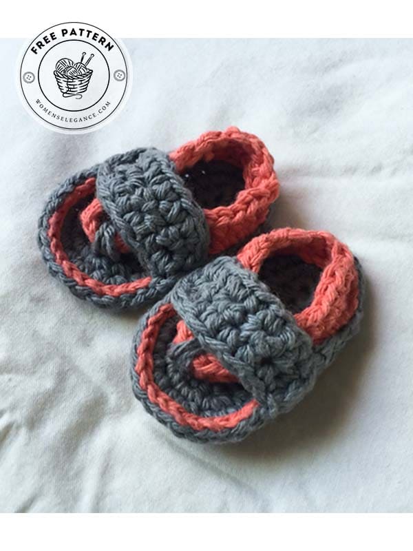 strap crochet baby sandals free pattern