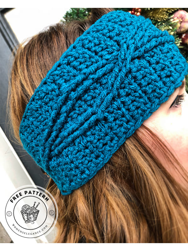 super cute crochet headband pattern