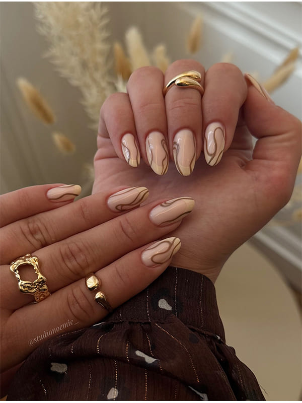 winter natural nail ideas