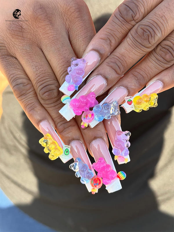 Cute Gummy Bear Nail Ideas for Everyday Style