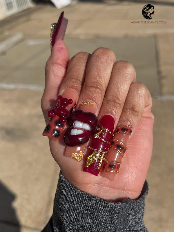 Playful 3D Gummy Bear Nails for Unique Style