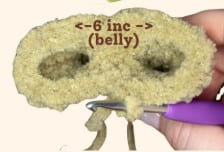 crochet-mandrake-body