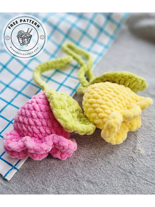 tulip bag charm crochet pattern (2)