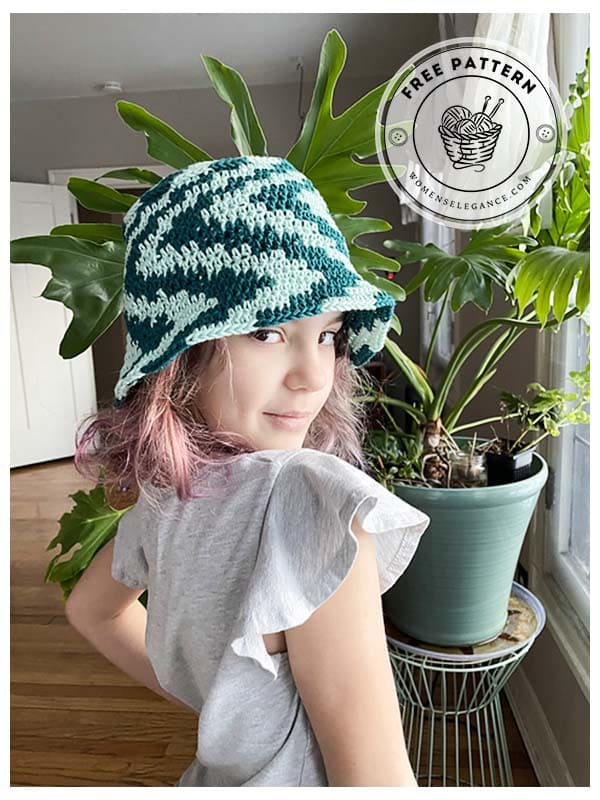 wavy crochet bucket hat pattern (2)
