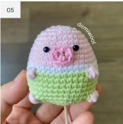 amigurumi-pig-ears