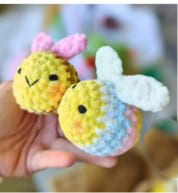 crochet-multi-color-bee