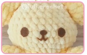 crochet-pompompurin-felt-details