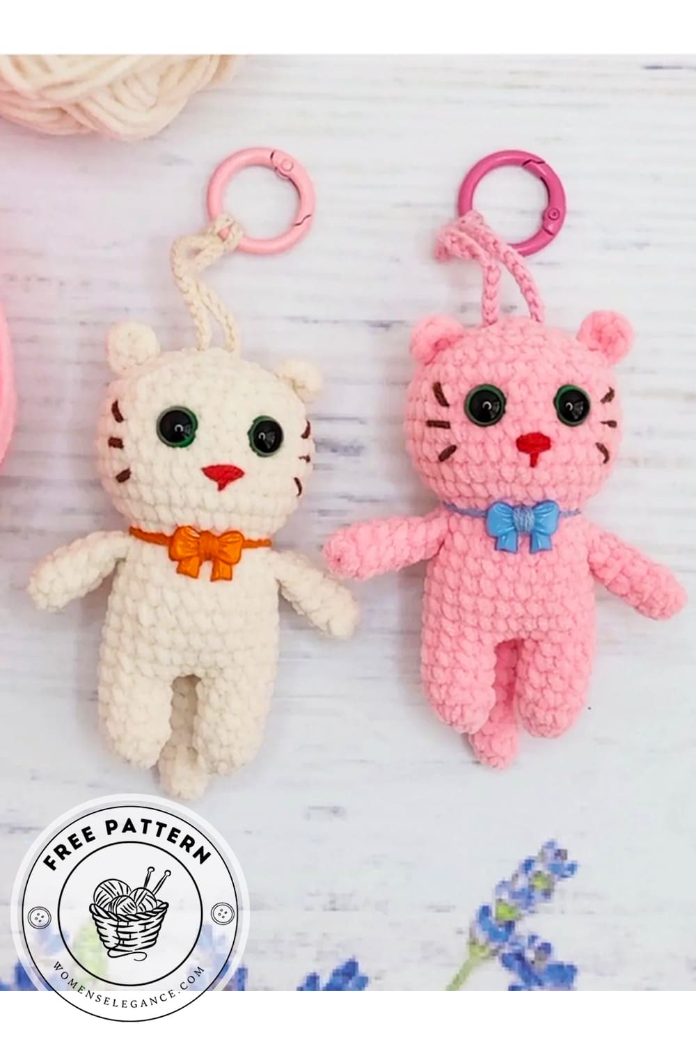 simple-crochet-cat-keychain-free-pattern